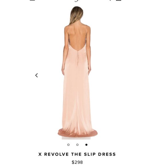 Lovers and Friends Revolve The Slip Dress NWOT Sz 8 Nude Pink - Picture 2 of 8